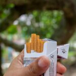 cigarette carton close-up