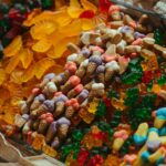 colorful gummy sharks