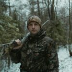 czech hunter in forest
