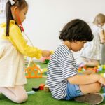 kids playing classroom game