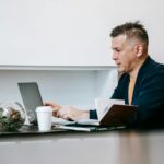 person working alone